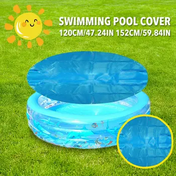 

Inflatable Swimming Pool Cover Pool Round Solar Cover Dustproof for Swimming Pool #4O