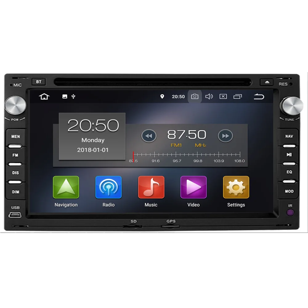 Новый 7-дюймовый Android 10 PX5 8-ядерный 4 + 64 Гб 2DIN автомобильный DVD GPS для VW PASSAT B5 B4 Для GOLF4