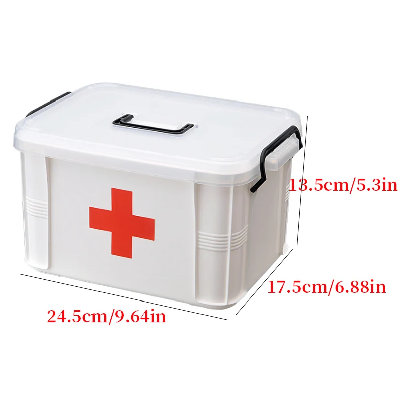 Портативные медицинские наборы PP пластиковый ящик коробка для лекарств домашние инструменты первой помощи многослойный органайзер для хранения медицина коробка