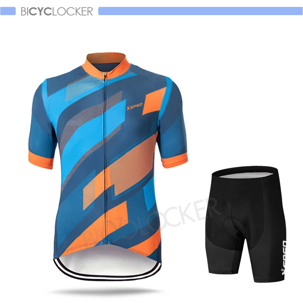 Normal Cycling Set Новая форма для езды на шоссейном велосипеде, одежда для велоспорта, Мужская футболка с коротким рукавом, комплект одежды для команды MTB Santining, лето, Ropa Ciclismo - Цвет: Normal Cycling Set