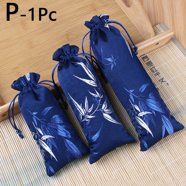 Embroidery Satin Drawstring Gift Bag Silk Jewelry Packaging Bags Christmas Wedding Gift Decor Pouches