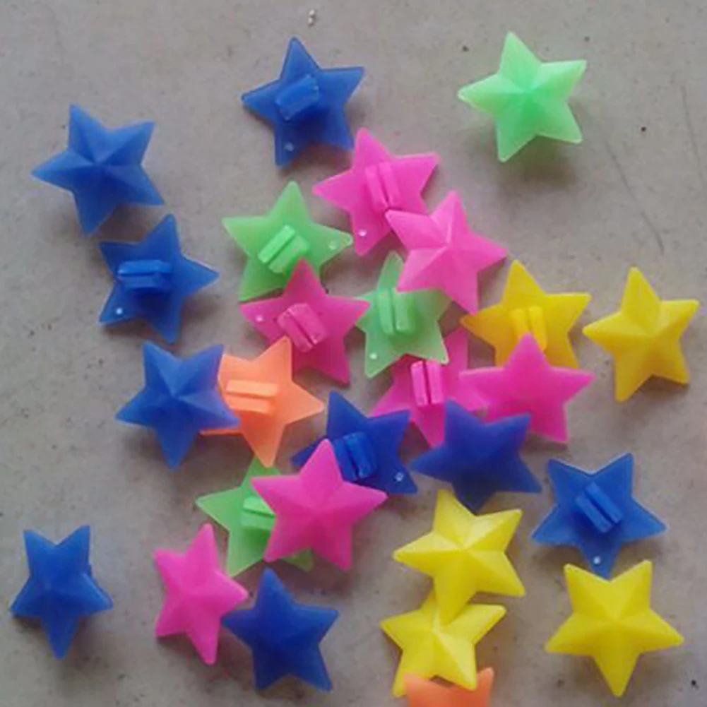 Excellent 3Bike Wheel Spoke Colorful Star Decor Reflector Mountain Bike Bicycle Wheel Spoke Reflective Reflector light 7