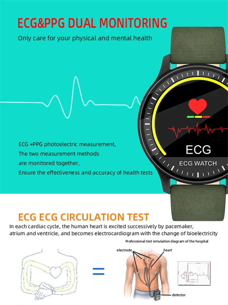 S10 Смарт-часы для мужчин ECG PPG IP68 водонепроницаемый цветной экран болотный монитор давления сердца звонок браслет-напоминатель Спорт Мужчины D30