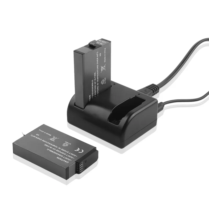 Bateria + Carregador Duplo para Gopro à Prova Câmera de Vídeo Pces Fusão 2720 Mah Dwaterproof Água 360 Graus Panorama Acessório 2 go Pro - Image 3