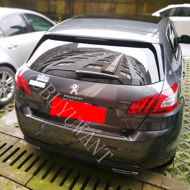 Для peugeot 308 задний бампер спойлер для губ Диффузор защитные бамперы Комплект кузова автомобильные аксессуары