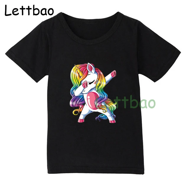 Summer Toddler Kids Girl Baby Pink Unicorn Cute Blouse T-shirt Tee Tops T Shirt