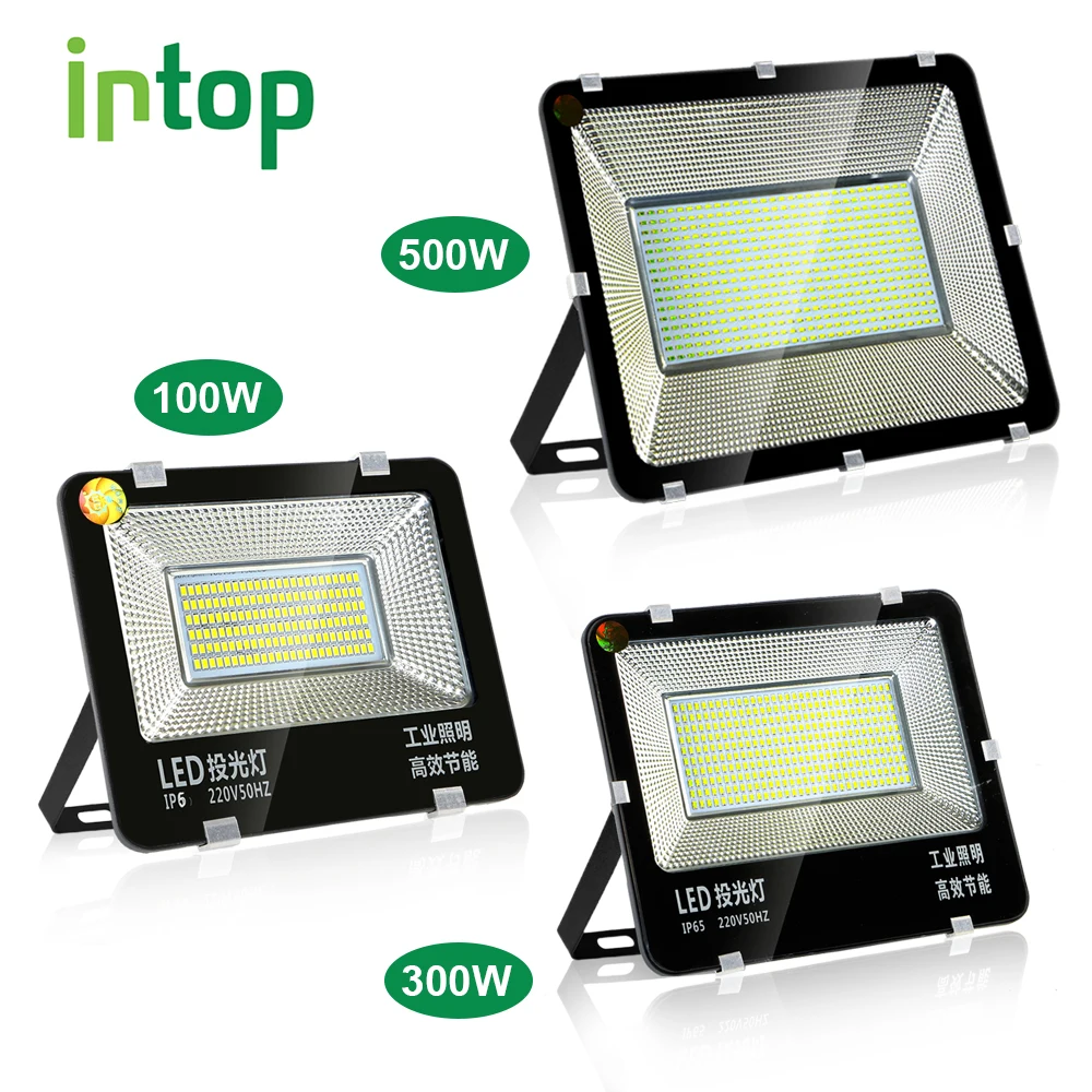 Tanie 100 W 300 w 500 w Led reflektor Ip65 wodoodporna światło halogenowe zewnątrz AC220V reflektor reflektory Led reflektor Spot Led Exterieur