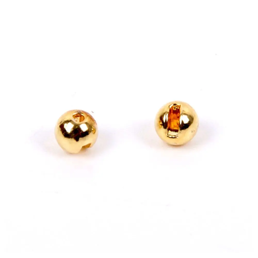 Fishing Beads 25Pcs Slotted Tungsten Gold Silver Copper Fly Tying Material Weight Fast Sink Jig Hook Ball 2.5/3.0/3.5/4.0mm