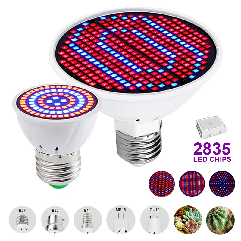 

Grow E27 tent bulb growth light indoor lighting LED full spectrum plant light plant light hydroponic greenhouse Grow Light