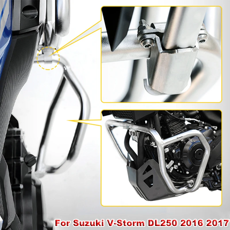 Защита двигателя мотоцикла для Suzuki DL250 V-Storm V Storm DL 250 2016 2017 защита шоссе полосы