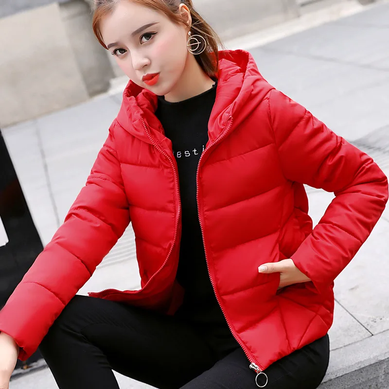 

Photo Shoot 2018 New Style Fall And Winter Clothes down Jacket Women's Korean-style Large Size Slim Fit Fashion Cotton-padded Cl