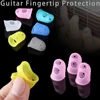 4 PCs/Set Silicone Non-slip Finger Guards Guitar Fingertip Protector Fingerstall for Ukulele Guitar Press Accessories 6 Colors ► Photo 2/6