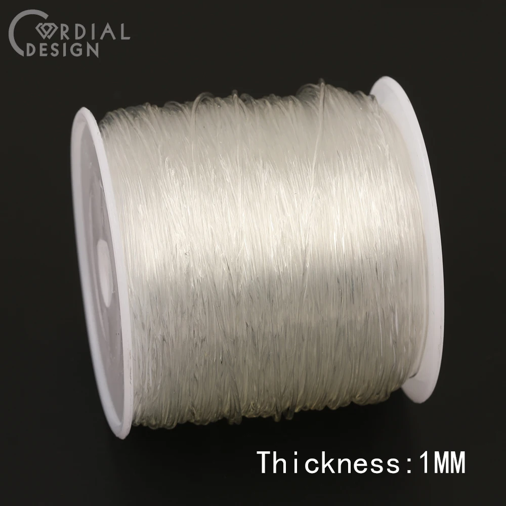 Cordial Design 0.5-1mm Elastic Thread For Jewelry Making/DIY Wire For Bracelets/Hand Made/Jewelry Cord String For Craft Making - cordial