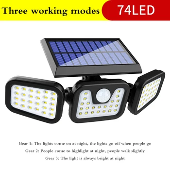 

COB LED Solar Light Motion Sensor Garden Wall Lamp IP65 Waterproof Outdoor Solar Power Street Light Human Inductive Wall Light