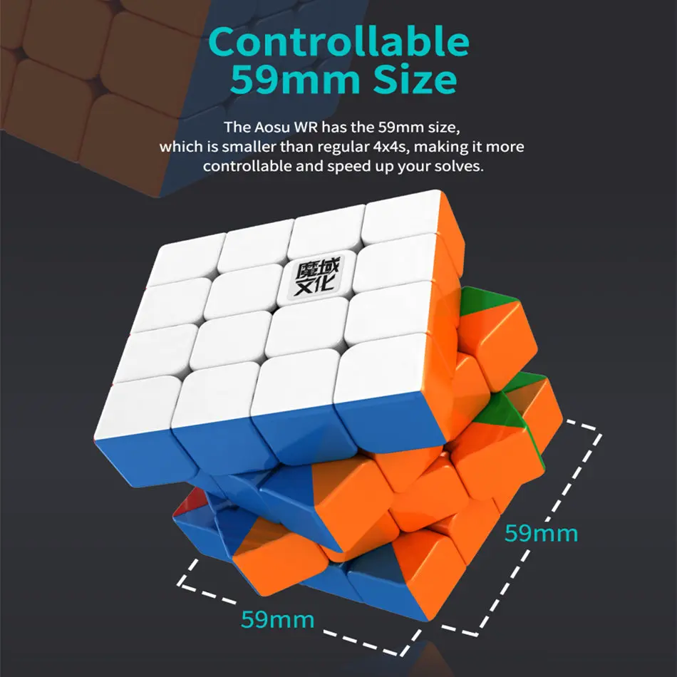 Moyu AoSu WR/WRM 4x4x4 Магнитный магический куб скоростной куб WR M Магнитный 4x4 волшебный куб Moyu Магнитный 4x4 cubo magico AoSu пазл