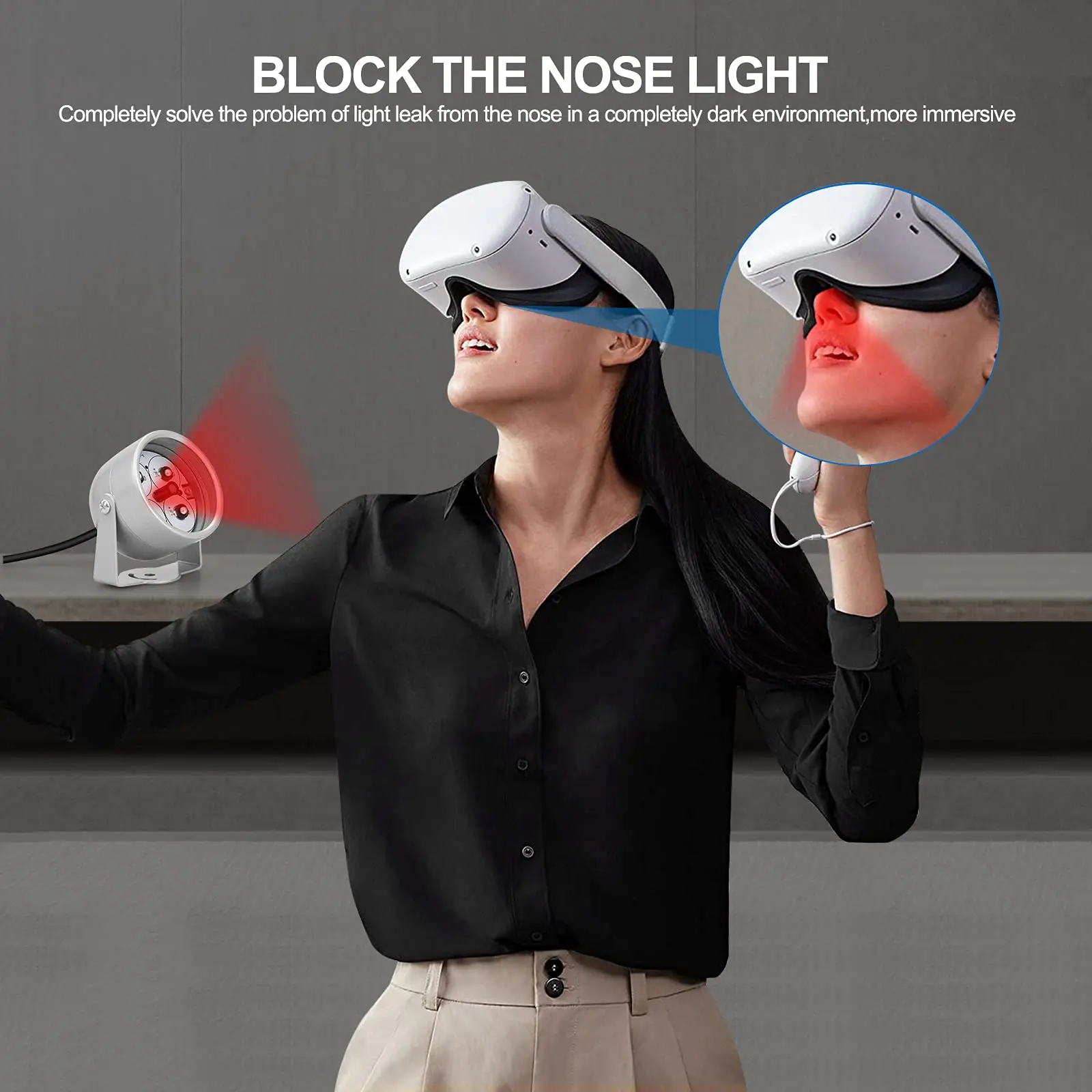 para Meta Oculus Aumentar a Mão Aumentar a Sensibilidade para Oculus Quest Acessórios Iluminador Infravermelho Luz Rastreamento 2 vr - Image 2