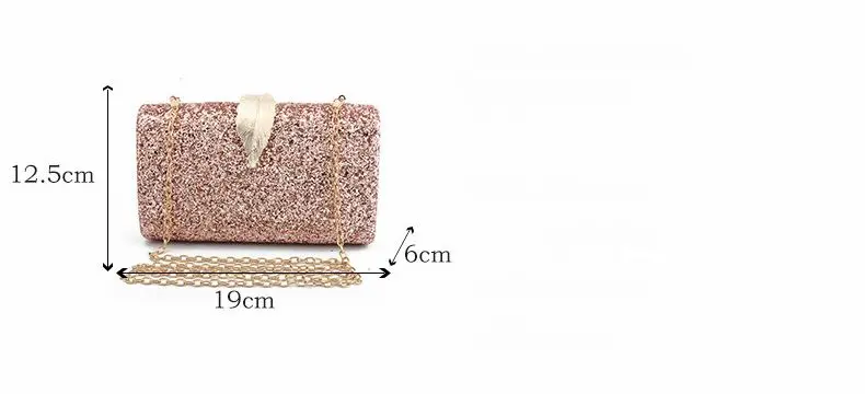 Брендовые женские вечерние сумки для замочек в форме листа, вечерние блестящие сумки для банкета, женские свадебные сумочки-клатчи на цепочке, сумка на плечо