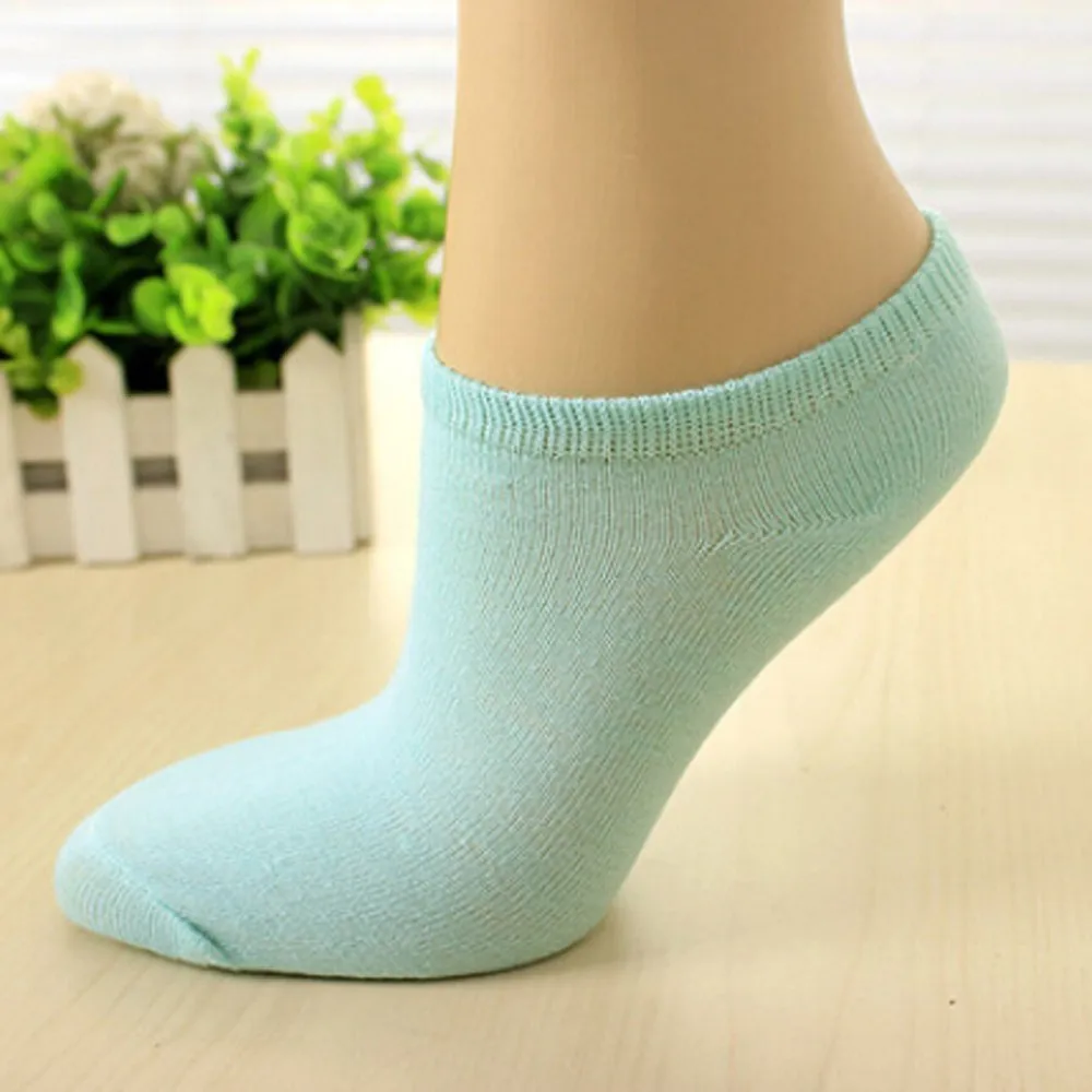 1Pairs Womens Girls Comfortable Cotton Candy Color Sweet Various Vibrant Sock Slippers Funny Short Soft Ankle Socks 