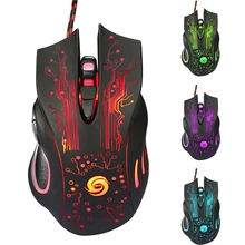6D Проводная игровая мышь USB 3200 dpi 6 кнопок дышащий светодиодный светильник оптическая профессиональная мышь геймерские Компьютерные Мыши для ПК ноутбука Игровые мыши