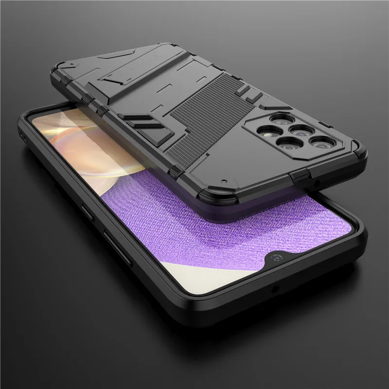 Car Magnetic Holder Stand Armor Phone Case with Back Cover – Enhanced Protection and Convenience