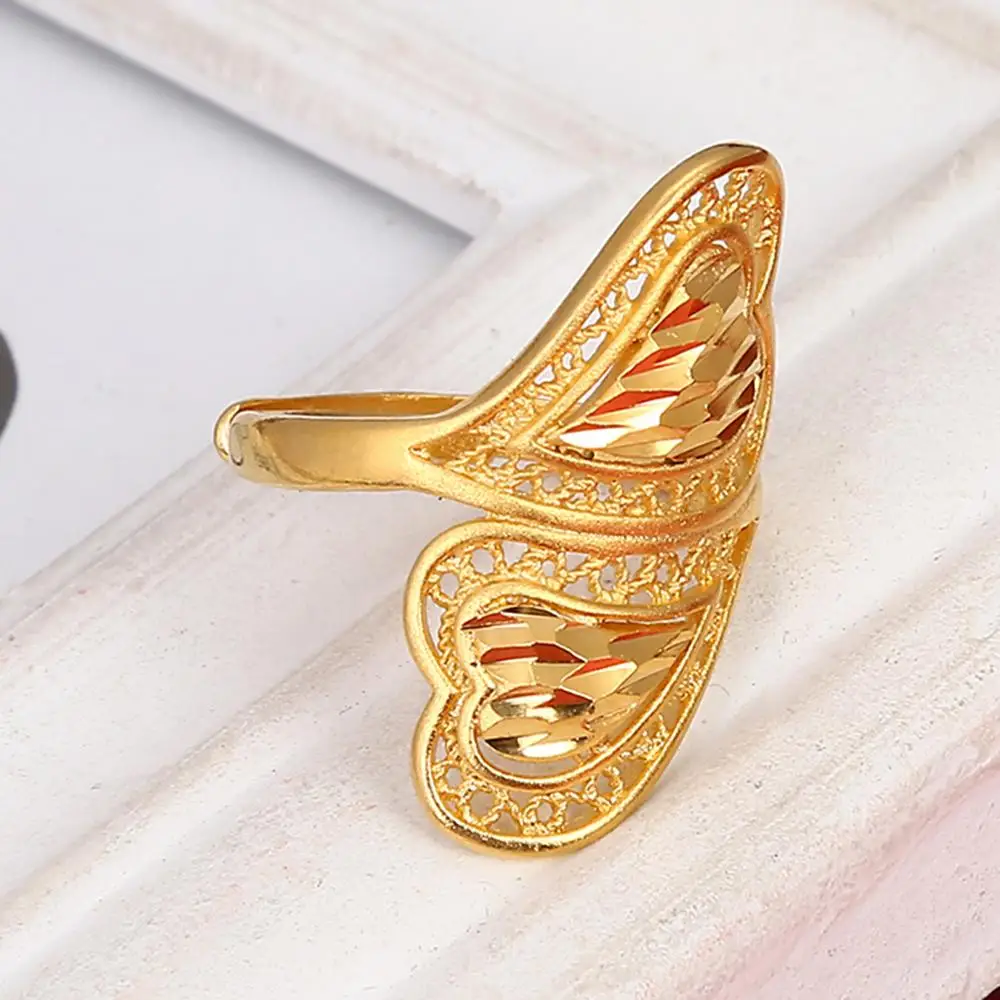 Fashion Health Brass Material Adjustable Size Wedding Ring for Women Ethiopian Somali Kuwait Rings 5