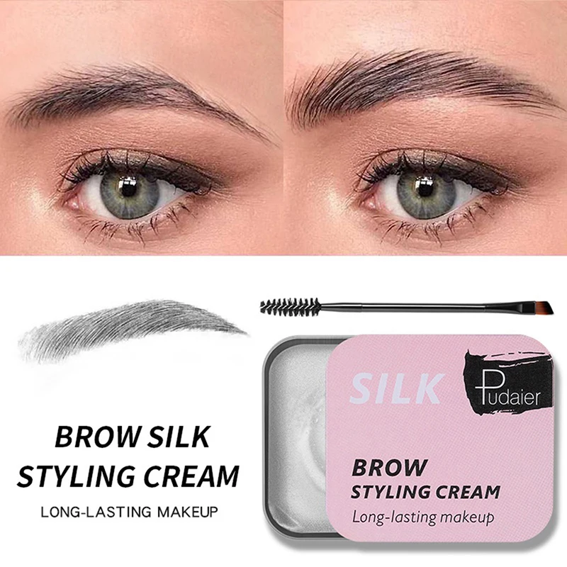 3D Feathery Brows Makeup Balm Styling Brows Soap Kit Lasting Eyebrow Setting Gel