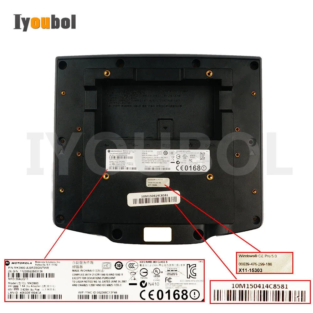 

Back Cover With Scanner Cover for Symbol MK3100 MK3190