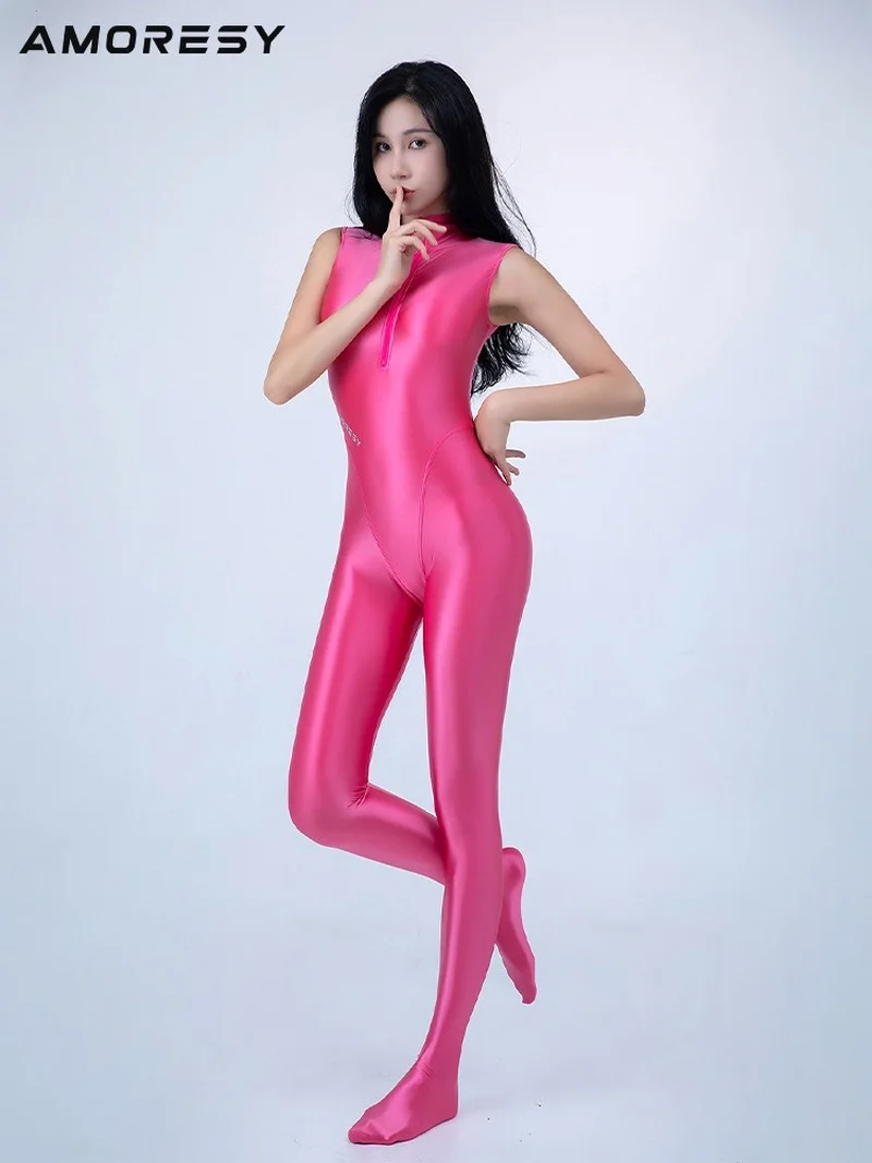 

Amoresy's New Shiny Full Body Diving Suit, Tight One-piece Competitive Hot Spring, Slim One-piece Swimsuit