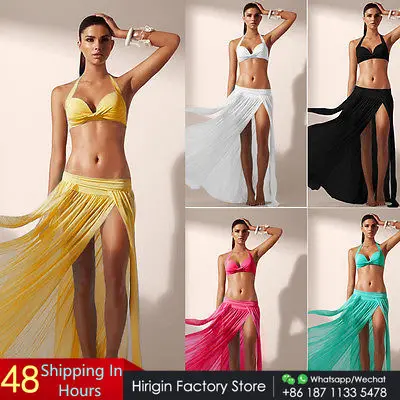 2 Paréos De Plage Pour Femme - Mousseline Légère, Multicolore, Polyvalents