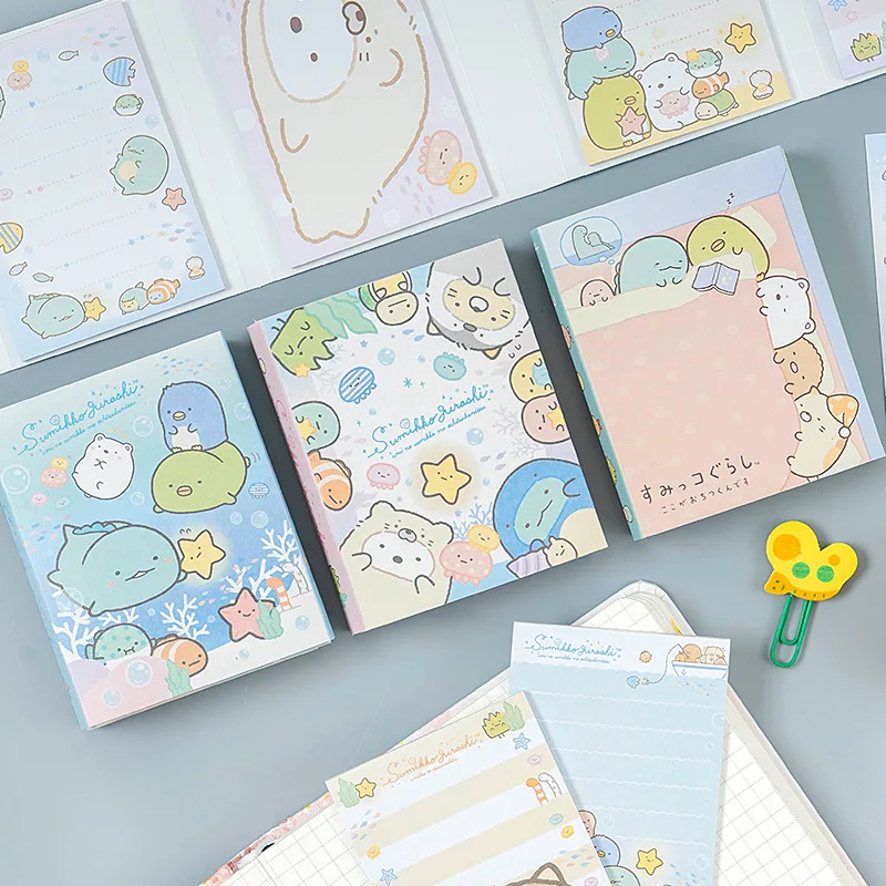 

12 set/lot Memo Pads Sticky Notes corner corner creature Notepad diary Scrapbooking Stickers Office School stationery Notepad