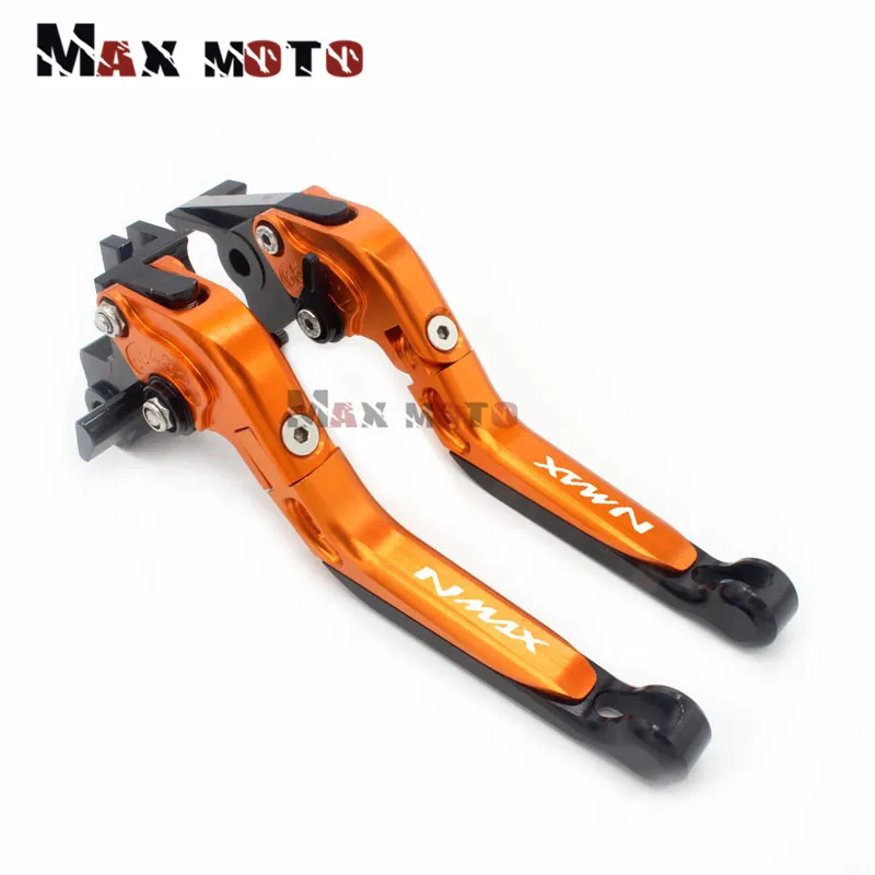 Для YAMAHA NMAX 155 125 NMAX155 NMAX125 N-MAX 155 125- мотоциклетные Складные Выдвижные Тормозные Рычаги Сцепления Логотип NMAX