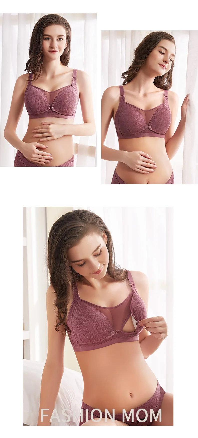 Breathable Cotton Maternity Nursing Bra