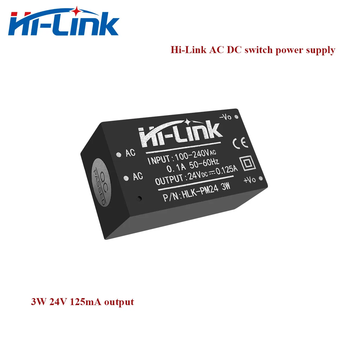 

Hi-Link new HLK-PM24 AC DC converter 220V to 24V 3W Step Down Isolated Switching mode Power Supply Module for IOT