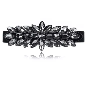 

Free shipping new fashion punk elastic waist belt width women crocodile pattern leather wide strap buckle s SW248