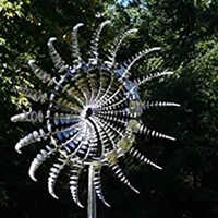 New Dropshipping Magical Metal Windmill Outdoor Wind Spinners Wind Catchers Yard Patio Garden Decoration 4