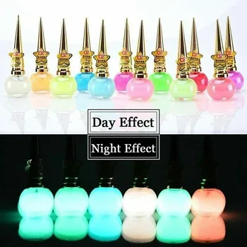 

Candy 12Colors Nail Polish Paint 14ml Luminous Fluorescente Matte Nail Art Polish Liquid Varnish Decor Glow In The Dark Lacquer