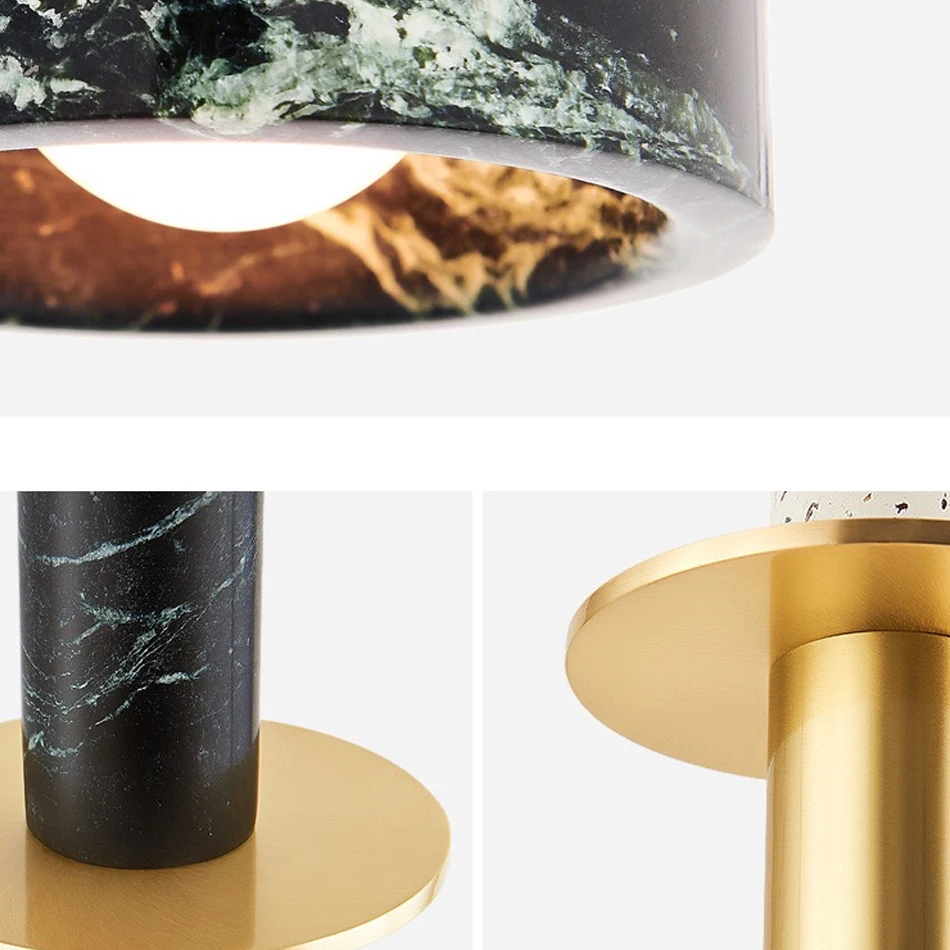 Роскошный Мраморный подвесной светильник в скандинавском стиле s образный