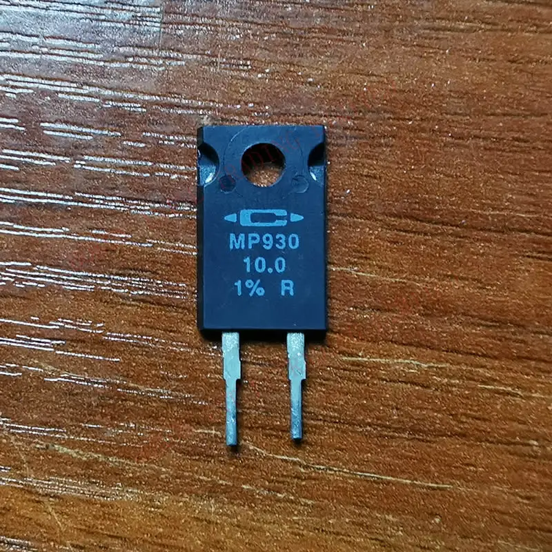 Resistencia no inductiva MP930, 10,0 ohmios, 1%, 30 vatios, 10 Ohmios, MP930, 10.0Ω, 1%
