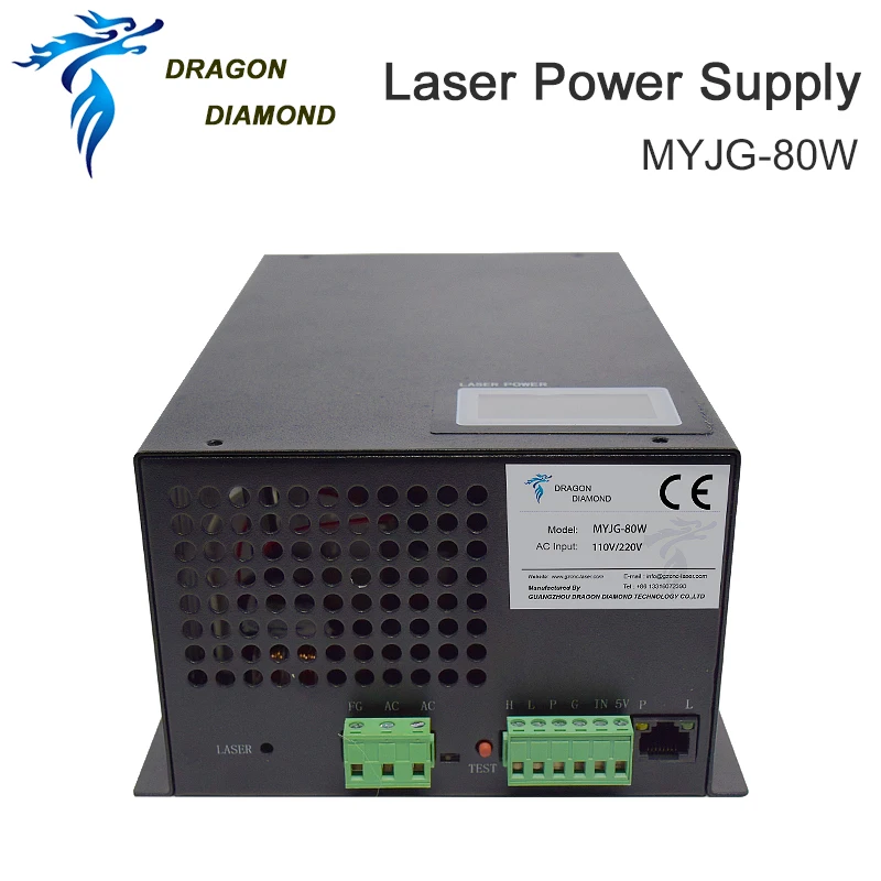 Dragon Diamond 80 Вт Co2 лазерный источник питания для Co2 лазерная гравировка и резка машины MYJG лазерные источники питания серии