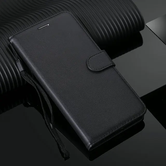 Для Xiaomi mi 9 Pro mi 9 Lite SE защитный чехол Xiaomi mi 9 Lite чехол роскошный простой кожаный бумажник для Funda Xiaomi mi 9 Pro Чехол - Цвет: Черный