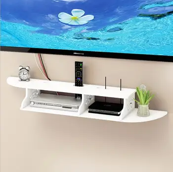 

High quality Free punching shelf simple creative TV set-top box shelf router storage racks garden living room decoration