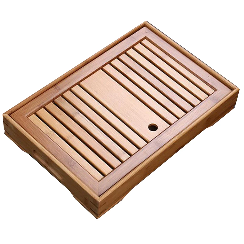 Bamboo Tea Table Tray Chinese Gongfu Tea Table Tray for Kungfu Tea 