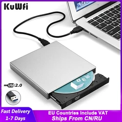 Usb 2.0 unidade óptica cd rw CD RW player portátil externo dvd drive recorder para macbook computador portátil windows 7/8