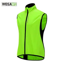 WOSAWE Men Riding Windproof Water Repellent Lightweight Vest Riding Waterproof Vest Sport Sleeveless Running Fast Dry Suit