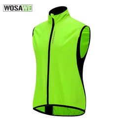 WOSAWE Men Riding Windproof Water Repellent Lightweight Vest Riding Waterproof Vest Sport Sleeveless Running Fast Dry Suit