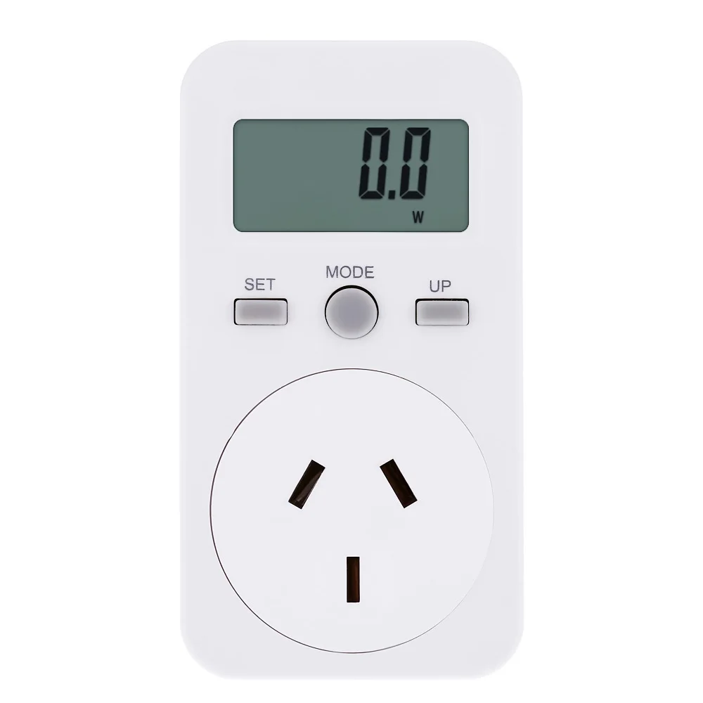

UK Plug Plug-in Digital LCD Energy Monitor Power Meter Electricity Electric Usage Monitoring Socket