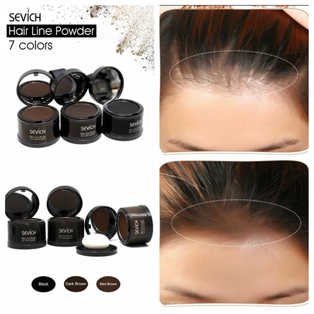 1 шт. Hairline Shadow пушистая пудра Pang Line Shadow Bald покрытие для волос покрытие для корней волос консилер Hairline ремонт макияж инструменты