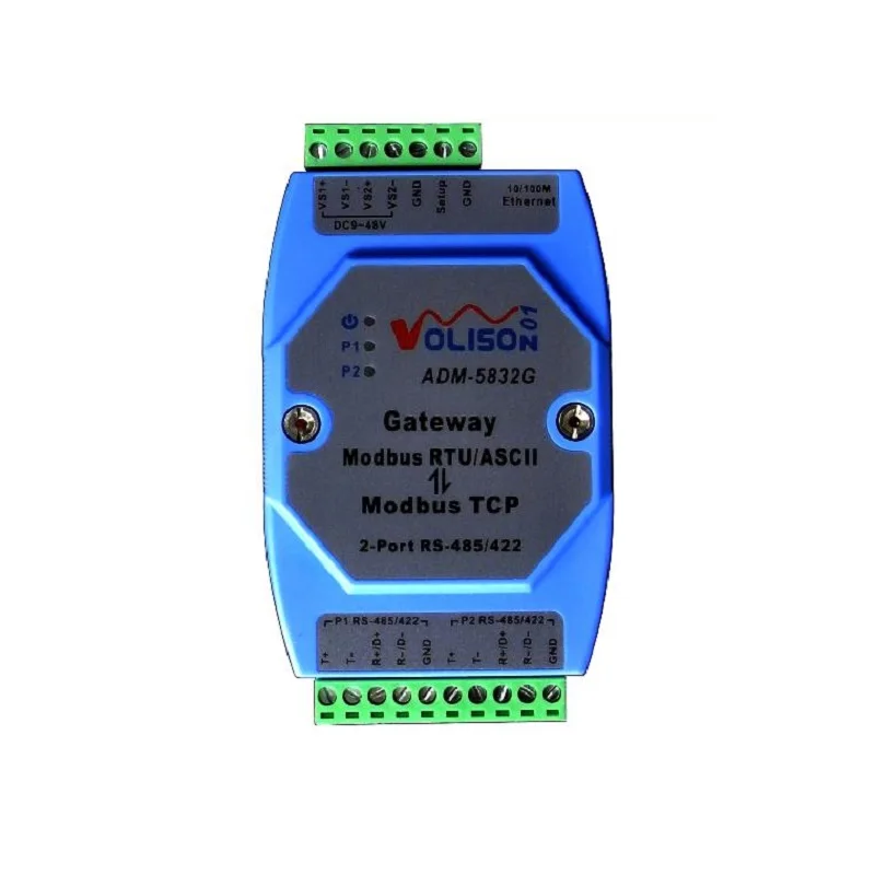ADM 5832G Professional modbus gateway industrial grade 2 port rs485/422 rtu to tcp|rtu|rtu |