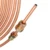 25ft 7.62 m Car Roll Tube Coil of 3/16" OD Copper Nickel Brake Pipe Hose Line Piping Tube Tubing Anti-rust With 16PCS Tube Nuts