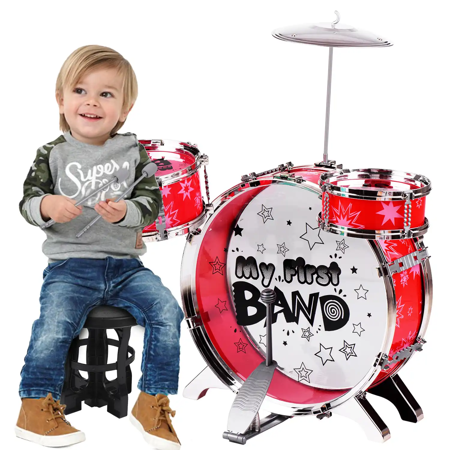 cheap kids drum set
